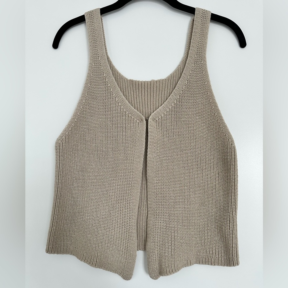 Commense knit tank top tan